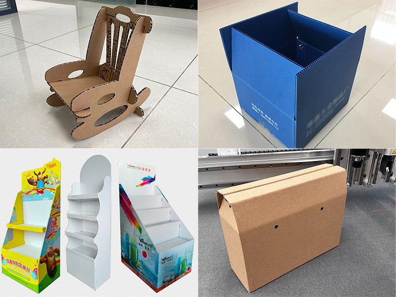 CNC řezac&iacute; stroj s oscilačn&iacute;m nožem pro lepenkov&yacute; průmysl